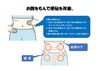 「お腹をもんで便秘を改善。」