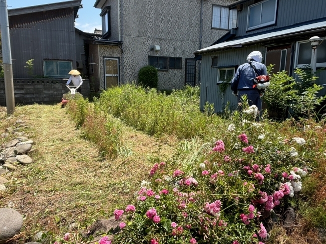 「社長が草刈り…？！」