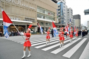 京都府警察カラーガード隊のみなさん。カッコいい！