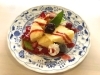 自家製米粉シフォンケーキ(380円)<br>※プレーン、チョコレートソース、ストロベリーソースからお選びください。