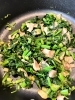 ほうれん草炒め　パクチー入り「健康ダイエッター　とおちかキッチン」