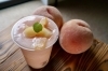 まるごと桃黒酢　　500円（税込）「まいぷれ編集部ゆかぱん　本日のみ「月見橋 いも庵」で売り子してます♪」