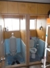 1，施工前のトイレがこちら　段差がありました。「実家のトイレ改修レポート」