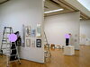 展示作業中（センスが問われます）「令和７年度 三重県障がい者 芸術文化祭 作品展」