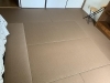 「茶色　縁なし畳」