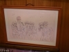 川越ボーイズシングの貴重な原画を展示中！川越のレトロ喫茶