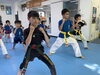 上級者も基礎は怠りません。「6/18(火)の稽古風景≪ 明石/空手/スポーツ/運動/幼児/小学生/お稽古/習い事≫　」
