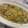 ジャークポークとレタスの炒飯