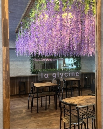 「藤の花が映える店内　〜la glycine〜」