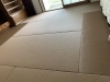 「茶色　縁なし畳」