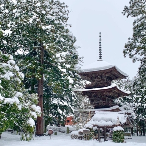 「冬の乙宝寺」