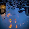 昨夜の雪あかりの宿「Good morning Otaru!  小樽の古民家ゲストハウスより」