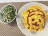 旦那さん作　意外に可愛い！！笑「意外にも反響あり！元気になるオムライスアート^ ^ 【札幌北区篠路プライベートサロン　Te-tora】 美軸・数霊術カウンセリングも好評！脳波と骨格を整え睡眠の質を上げるOTEIRE」
