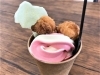 「新発売！タピオカ粉で作ったタピオカドーナツ・アイス」