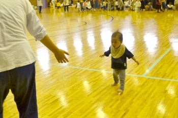 思わず応援したくなります。もうちょっとだよ、「頑張れ！」。