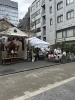 神輿と町内の人達　楽しそうでした「だらだら祭り　西船橋駅北口　アンティークDEN」