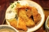 ミックスフライもありました！<br>肉や魚のフライが4種類も付き、豪華です