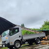 施工中に雨が〜「雨がやんだタイミングに太陽光発電施工工事✌️」