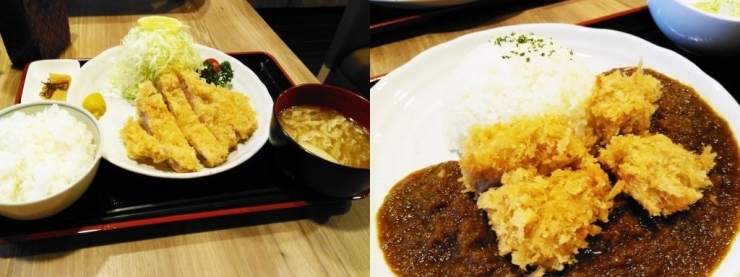 ロースカツ定食・ヒレカツカレー　1000円