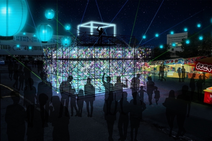市民会館駐車場に現れる「未来櫓」「「TOMAKOMAI MIRAI FEST 2022」全貌が明らかに！？」