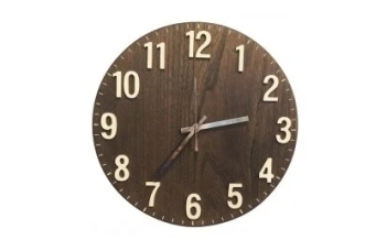 [№5665-0129]木製壁掛け電波時計