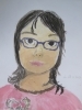 「子供絵画教室　「自画像」」
