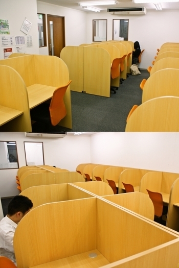 落ち着いて集中できる自習室も設けています「武田塾 伊丹校」