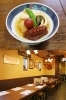 上）コース料理の一例
下）テーブル席もあります「居酒屋 庄八」