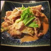 「今日の昼定食、ごまだれ豚しゃぶ♪」
