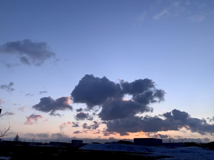 早朝の滝川市内