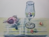 絵画教室 一般科生徒作品 ビー玉と貝のある静物