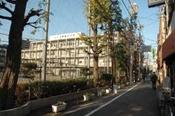 「西新宿中学校」高層ビル街に位置する「鍛考学」の精神を教育目標に据えた中学校