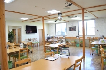 外来食堂や講座イベント、子ども食堂など地域の方が気軽に利用できるスペース。