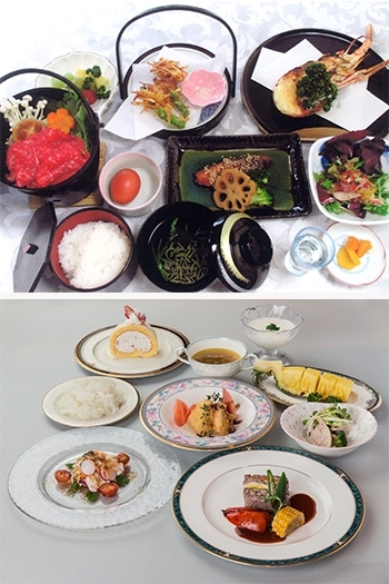 和・洋食など、季節に合わせたお料理が楽しめます。「東島レディースクリニック」