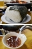 初見の人には驚かれるサイズのおにぎりやシメのスープが人気です「金太の金太」