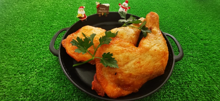 北海道産若鶏ローストレッグ「お得！！　若鶏の半身揚げ早割り予約　まもなく終了です。」