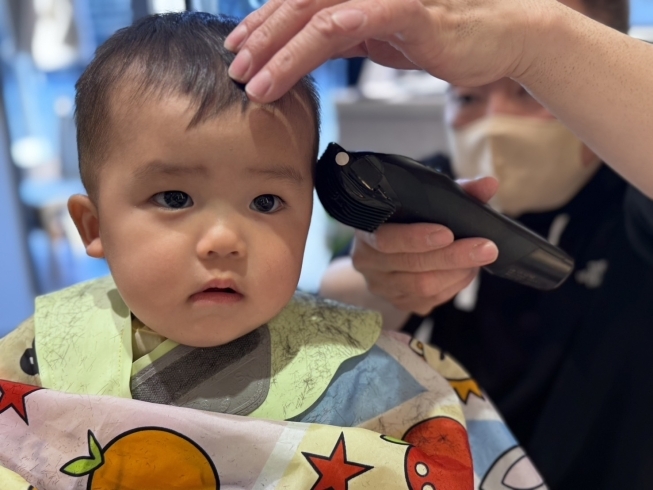 「First hair cut  親子3代ご来店」