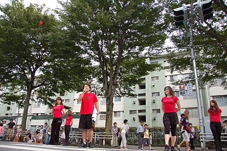 千葉ジェッツ　エンターテイメントチーム<br>船橋市民まつりの「JUJUきたなら」会場にて