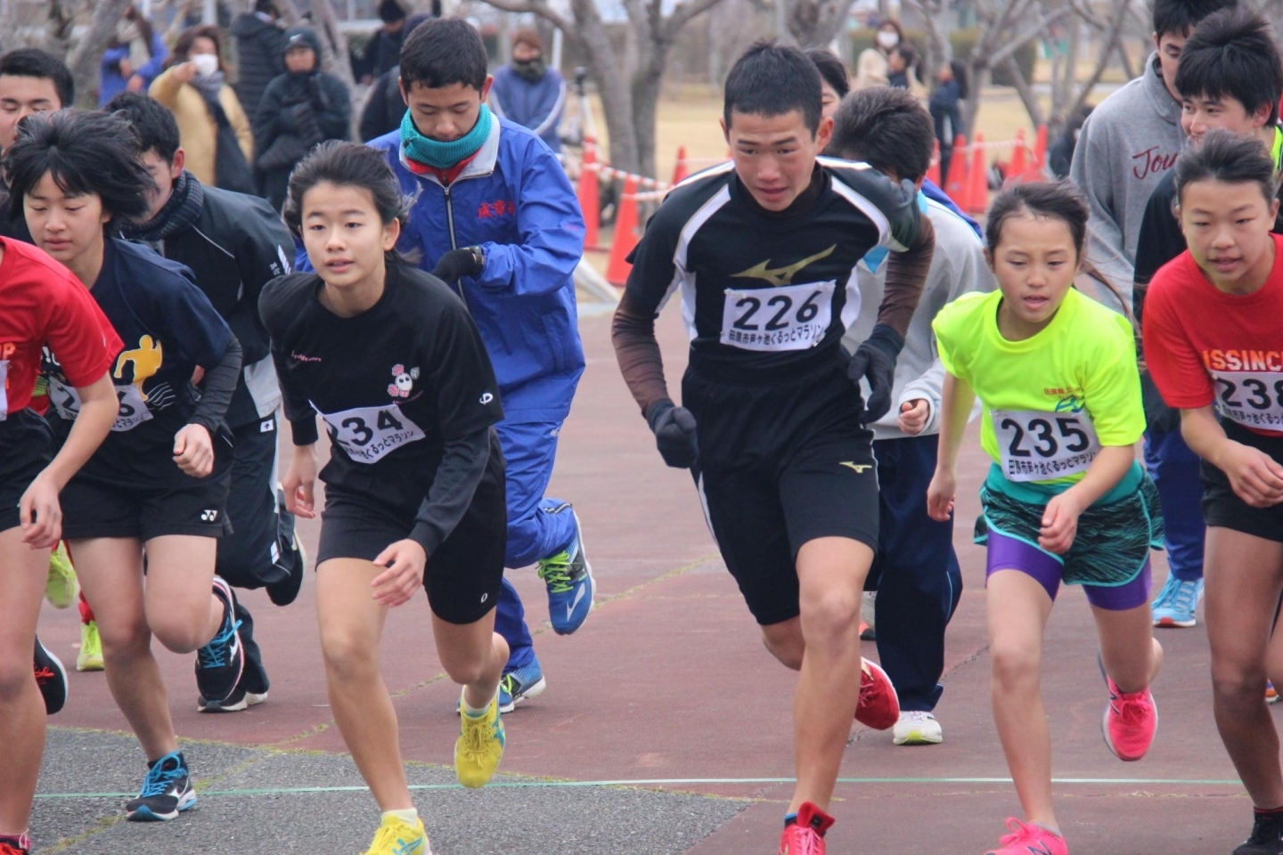 第1回 田原市芦ケ池ぐるっとマラソン大会の様子