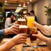 皆で乾杯🍷華やかな夜を彩ります🍹「父の日はれんずでごはんを🍽️✨」