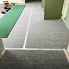 通路もパンチカーペットで養生しました「玉城町二十歳のつどい」