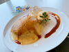 クリームブリュレパンケーキ「【守山】琵琶湖カフェで楽しむパンケーキ＆アサイーボール」