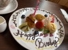 こちらが素敵なbirthdayプレート♪♪「1年に1回の大事な日♥【まいぷれ・西京区・南区・編集部】」
