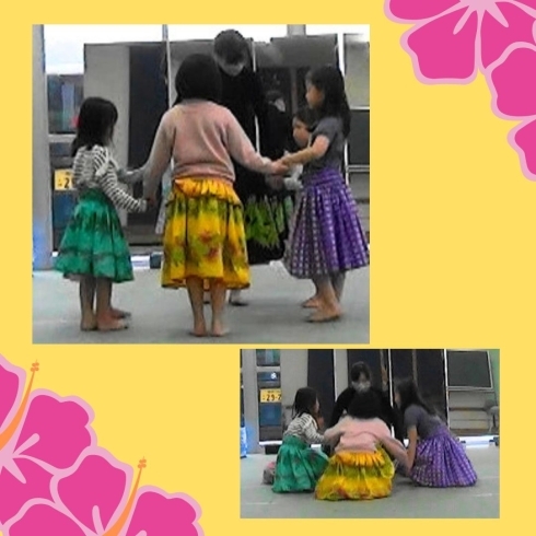 ハワイ語の練習もゲーム感覚で楽しみます「子供フラダンス教室　那珂川市　可愛らしいハワイアンソングにあわせて踊りましょう！」