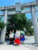きくちくん・うとん行長しゃん 福島八幡宮正式参拝✨「【イベントレポート】シロちゃんがご案内役♪きくちくん・うとん行長しゃんが福島八幡宮にご来社！」