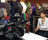 「御殿山渚商店会のご紹介ビデオ収録中    ブティック ユーミー」