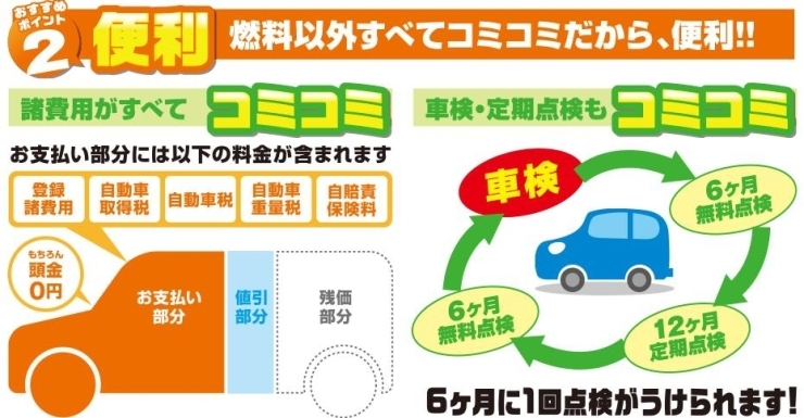 「月々定額で好きな新車に乗れる！シライシのマイカーリース！！」