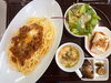 元気・健康的になる ミートパスタ「元気・健康になる  麹漬け豚肉のニンニク醤油　南区で腸活ランチが食べられる古民家カフェ」
