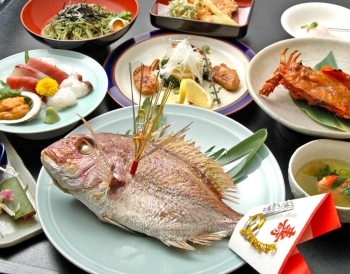お祝い事にはめでたい鯛の塩焼きはいかがでしょうか「新日本料理 伸幸」