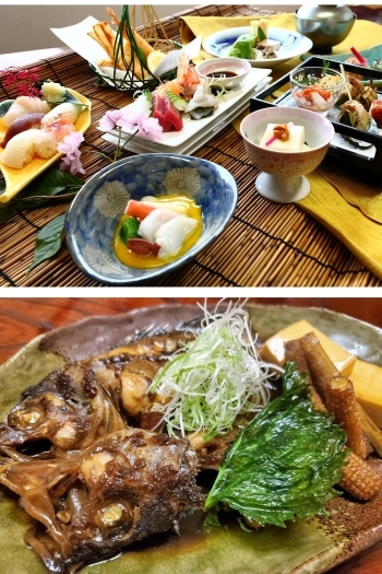 小樽近海の魚介を和食の技法でアレンジした料理を提供しています「くずし割烹 莟（つぼみ）」